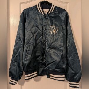 Duke University Bomber Varsity Jacket Size Large Blue Devils